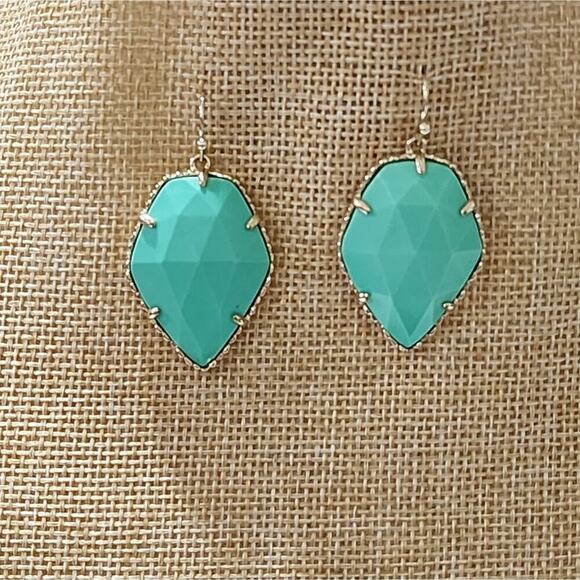 Kendra Scott Jewelry - Kendra Scott Green‎ Turquoise and Gold Corley Earrings